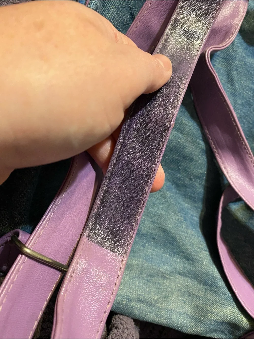 Y2K Tweety Bird Denim Knapsack Backpack Looney Toons
